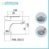 Set miscelatori cromati lavabo bidet e doccia incasso con deviatore Zoe