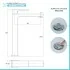 Scheda tecnica rubinetto lavabo alto in ottone cromo Kubo