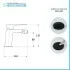 Scheda tecnica rubinetto bidet in ottone nero opaco Kubo