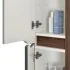 Colonna bagno sospesa 30x150 verde Maiori/Minori con ripiani interni