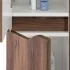 Pensile bagno sospeso 150 H noce con ripiani regolabili Maiori/Minori
