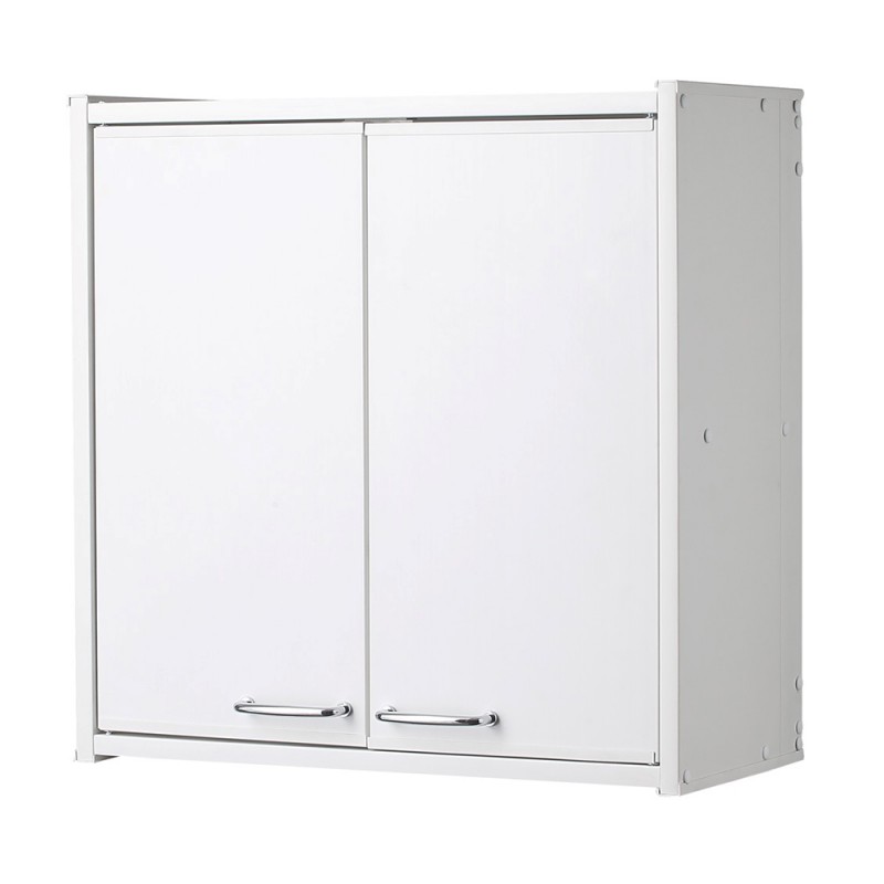 Pensile in Resina Bianco Negrari 59x59x26 da Esterno Pensile per Esterni L.59 X P.21 X H.59 cm Doppia Anta Negrari Bianco