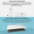 Piatto doccia 70x140 cm bianco effetto pietra in resina riducibile Karen