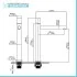 Scheda tecnica Miscelatore lavabo alto cromo senza leva in acciaio inox Gemini