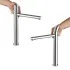 Miscelatore lavabo canna alta cromo senza leva in acciaio inox Gemini