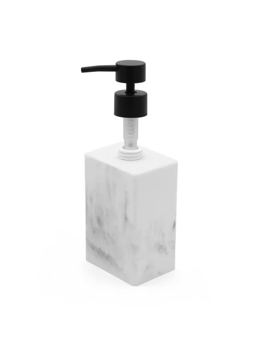 Set Accessori Bagno BonVIVO Marmora - Portasapone, Portaspazzolini, Dispenser E Bicchiere In Stile Marmo Con Finiture Oro Rosa - Foto 10