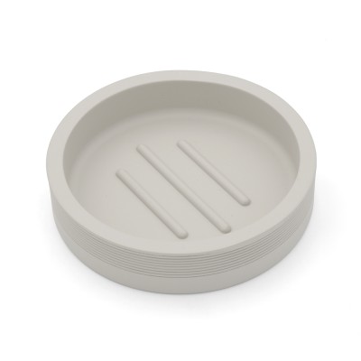 Porta sapone solido in poliresina crema Marica