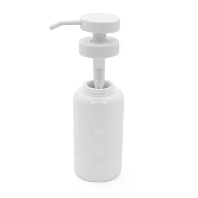 Dispenser sapone in poliresina bianca Marica