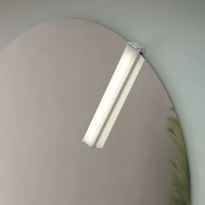 Lampada LED 26 cm cromo per specchio a filo luce naturale 4000K