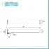 Scheda tecnica Lampada LED 26 cm cromo per specchio a filo luce naturale 4000K