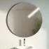 Specchio tondo diam 60 cm filo lucido con lampada a LED da 26 cm
