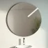 Specchio tondo 70 cm a filo lucido con lampada a LED da 26 cm