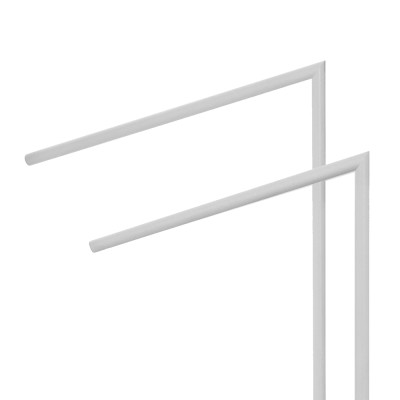 Dettaglio 1 Piantana portasciugamani da appoggio in acciaio bianco opaco Style
