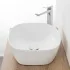 Lavamani da appoggio ovale 50x38 cm bianco opaco Tokyo