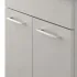 Finitura Mobile lavatoio 60x50 grigio calce Moon con vasca in ceramica Dolomite
