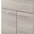 Mobile con lavatoio 60x50 rovere grigio Moon con vasca in ceramica Dolomite