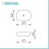 Scheda tecnica lavabo Mobile bagno sospeso 80 cm bianco e rovere con cassetti soft-close Kleo