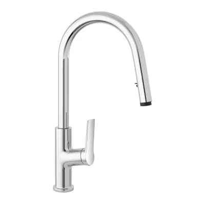 Miscelatore cucina cromo in acciaio inox con doccetta estraibile Kitchen