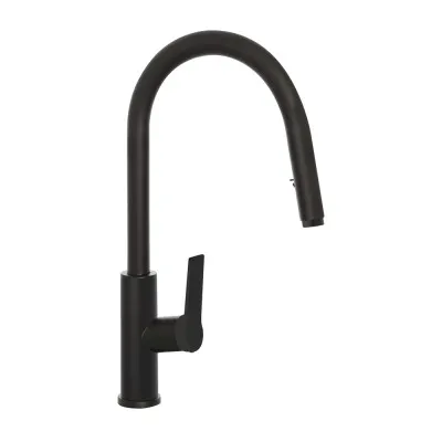 Miscelatore cucina nero in acciaio inox con doccetta estraibile Kitchen