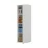Anta aperta Colonna bagno sospesa 33 cm bianco cannettato con ripiani Wise