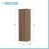 Scheda tecnica Colonna bagno sospesa 33 cm rovere cannettato con ripiani Wise