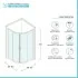 Scheda tecnica Box doccia semicircolare 90x90 cm cromo scorrevole in cristallo trasparente Tay