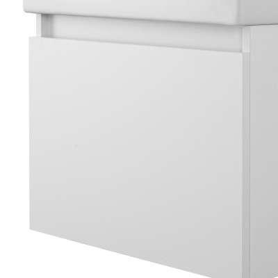 Dettaglio Mobiletto bagno sospeso 50 cm salvaspazio bianco 1 anta Kira