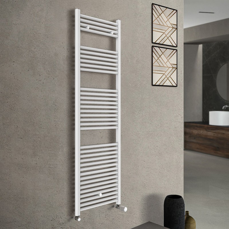Termoarredo scaldasalviette 450x1703 bianco con interasse 40 cm Sanremo