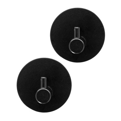 Ganci portasciugamani in acciaio nero opaco Metal