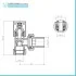 Valvole termoarredo tonde cromate con attacco G 1/2 e raccordo rame da 12 mm