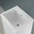 Pilozzo Mobile lavatoio 61x50 cm bianco opaco con vasca in ceramica e kit scarico