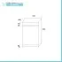 Scheda tecnica Mobile lavatoio 45x51 cm bianco opaco con vasca in ceramica e kit scarico