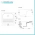 Informazioni tecniche Mobile lavatoio 61x50 cm bianco opaco con vasca in ceramica e strofinatoio