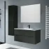 Pensile Mobile bagno sospeso 100 lava cannettato 2 cassetti lavabo e specchio Rigo