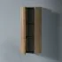 Pensile bagno sospeso H 75 cm rovere cannettato reversibile Rigo 