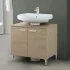 Mobile sotto lavabo universale 70 cm rovere dolomite con 2 ante Desya