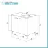 Scheda tecnica Mobile sotto lavabo universale 70 cm rovere dolomite con 2 ante Desya