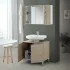 Ante aperte Mobile sotto lavabo universale 70 cm rovere dolomite con 2 ante Desya