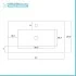 Scheda tecnica Mobile bagno sospeso 80 cm rovere dolomite con 2 cassettoni soft-close Desya