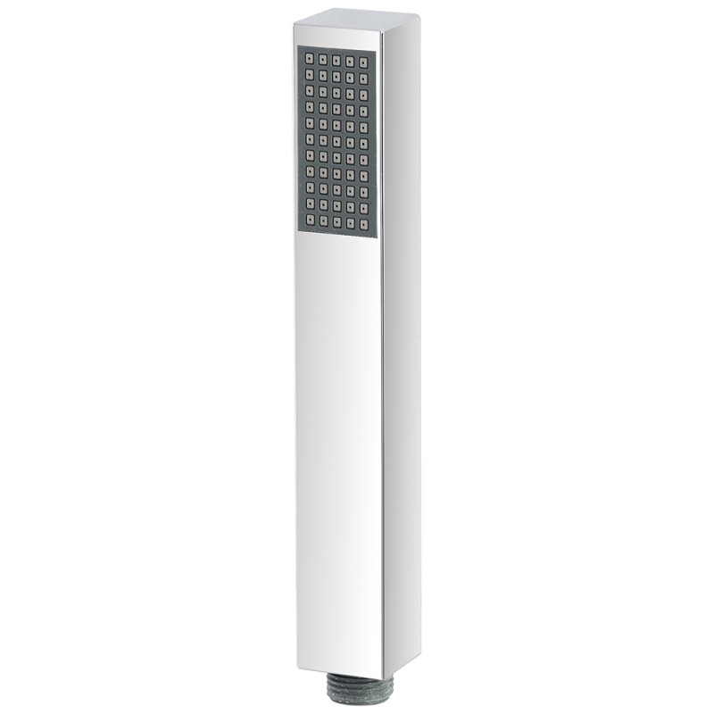 Doccetta Quadrata di Design in ABS Cromato Monogetto Doccetta quadrata monogetto in ABS cromato
