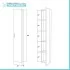 Scheda tecnica Pensile bagno sospeso 150 cm rovere dolomite con anta reversibile Desya