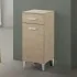 Base multiuso 35x34 cm rovere dolomite con anta reversibile e cassetto Desya