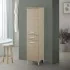 Colonna bagno dappoggio H 153,5 cm rovere dolomite con 2 ante e cassetto Desya