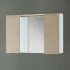 Specchio contenitore 91x61 cm rovere dolomite con pensili laterali e LED Desya