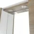 Specchio contenitore 91x61 cm rovere dolomite con pensili laterali e LED Desya