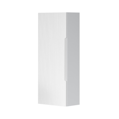 Pensile bagno sospeso 30 cm bianco opaco cannettato reversibile Rigo