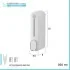 Scheda tecnica Dispenser sapone liquido a muro bianco da 350 ml con fissaggi inclusi