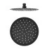 Kit doccia con miscelatore Erika nero opaco braccio e soffione 30 cm
