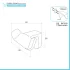 Scheda tecnica Set accessori bagno da muro 4 pezzi in acciaio cromo Fusion