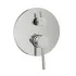 Miscelatore doccia a incasso in acciaio inox color nichel spazzolato con deviatore York